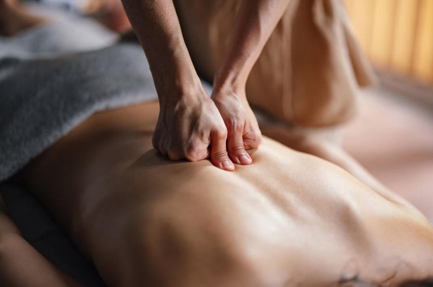 Lower back pain massage