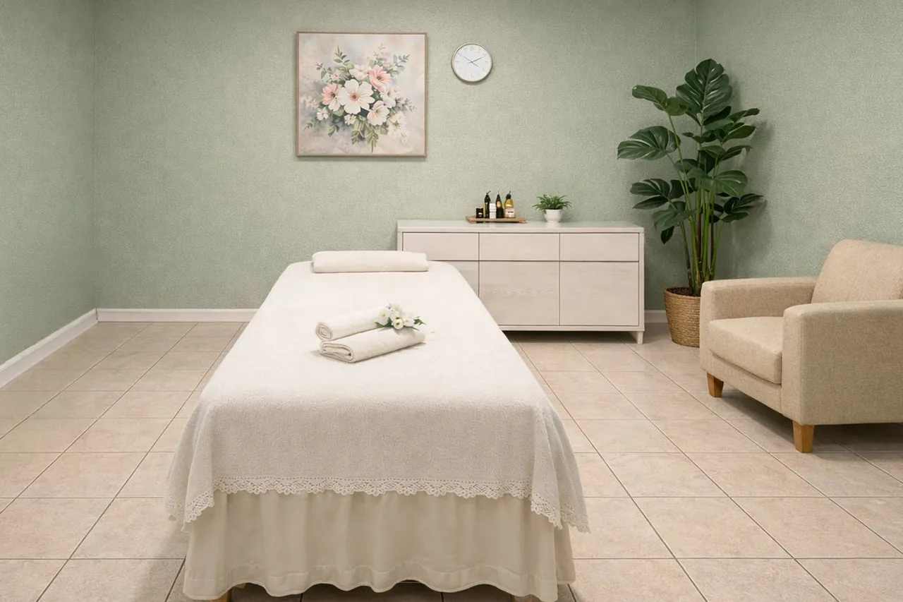 Comfortable, private massage room at Nature Massage Spa near Garden Grove, CA