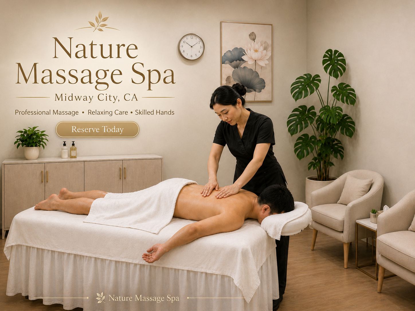 Relaxation Massage at Nature Massage Spa Midway City